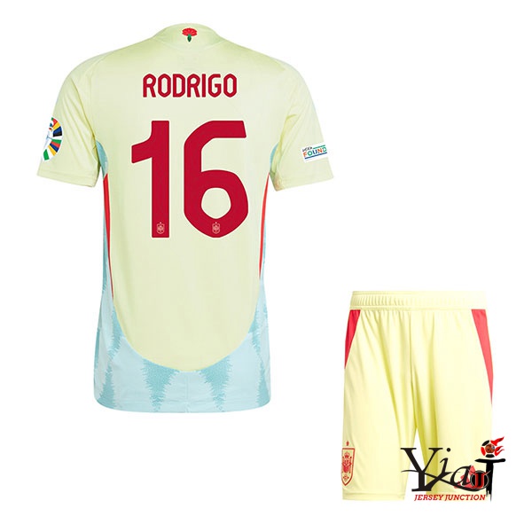 Dove Comprare Maglia Spagna RODRIGO 16 Bambino Seconda UEFA Euro 2024